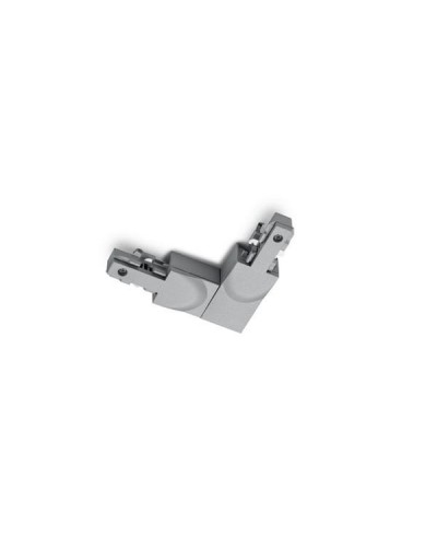 Łącznik kąt prosty Lewy Trio DUOLINE 702287 - szary (tytanowy) łącznik do szyny 2F