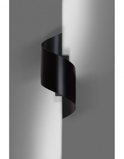 Emibig SPINER BLACK 920/2 nowoczesny czarny kinkiet świecący góra - dół