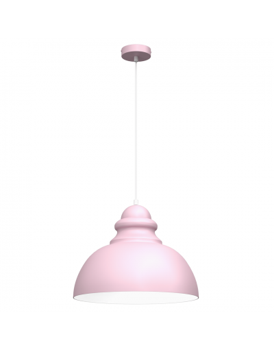 różowa, metalowa lampa wisząca do pokoju dziecka lub kuchni Milagro MLP7984 CORIN PINK 1xE27