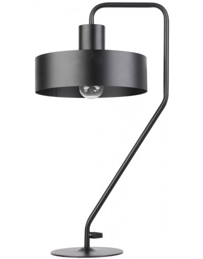 czarna, metalowa lampa biurkowa Sigma Vasco 50118