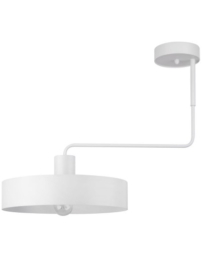biała, metalowa lampa przysufitowa Sigma Vasco 31550
