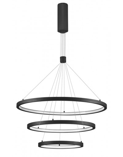 Piękna lampa Luces Exclusivas IRUN LE41410 - kolor lampy - czarny mat, materiał - aluminium/akryl