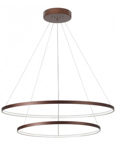 Stylowa lampa Luces Exclusivas BANDA LE41587 - kolor lampy - brązowy, materiał - aluminium