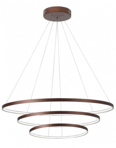 Niepowtarzalna lampa Luces Exclusivas BANDA LE41589 - kolor lampy - brązowy, materiał - aluminium