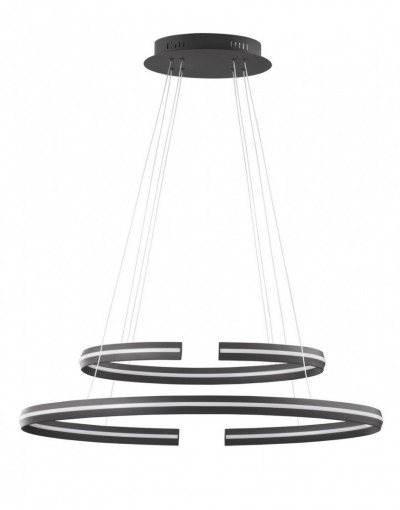 Niepowtarzalna lampa Luces Exclusivas BELLO LE41595 - kolor lampy - czarny mat, materiał - aluminium/akryl