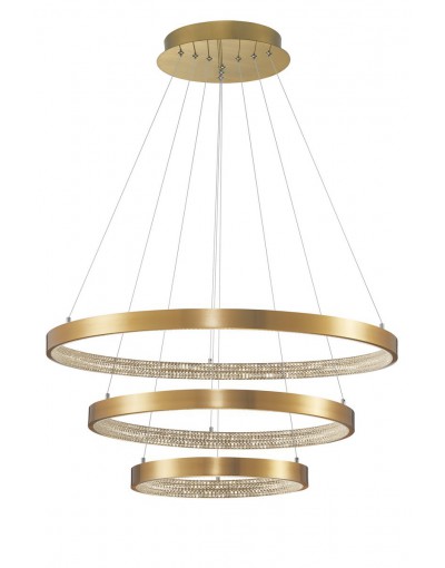 Niecodzienna lampa Luces Exclusivas MORON LE41699 - kolor lampy - antyczny mosiądz, materiał - aluminium/akryl