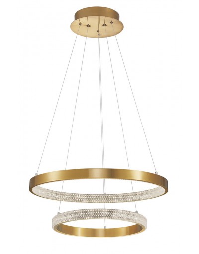 Piękna lampa Luces Exclusivas MORON LE41700 - kolor lampy - antyczny mosiądz, materiał - aluminium/akryl
