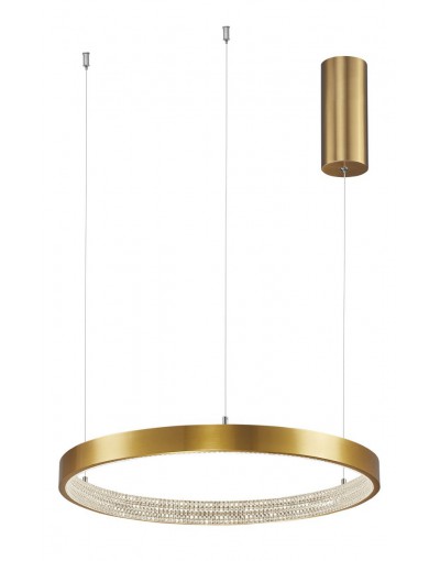 Niepowtarzalna lampa Luces Exclusivas MORON LE41704 - kolor lampy - antyczny mosiądz, materiał - aluminium/akryl