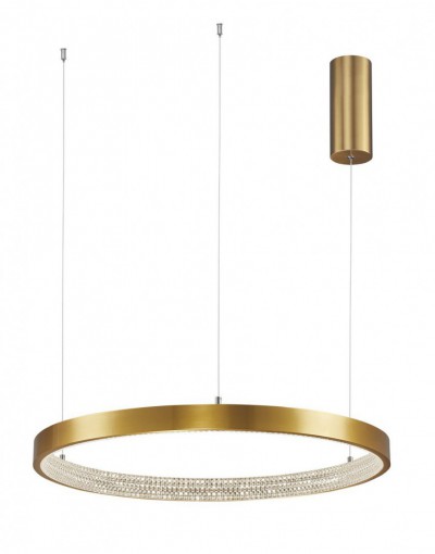 Niecodzienna lampa Luces Exclusivas MORON LE41705 - kolor lampy - antyczny mosiądz, materiał - aluminium/akryl