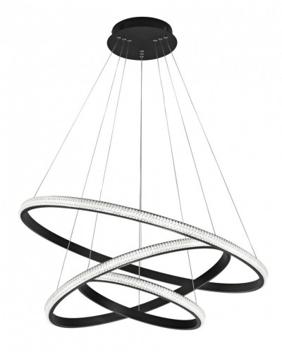 Niepowtarzalna lampa Luces Exclusivas OCANA LE41716 - kolor lampy - czarny mat, materiał - aluminium/akryl