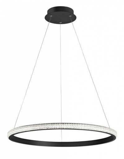 Niecodzienna lampa Luces Exclusivas OCANA LE41717 - kolor lampy - czarny mat, materiał - aluminium/akryl