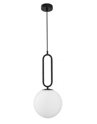 Niepowtarzalna lampa Luces Exclusivas PINTO LE41766 - kolor lampy - biały/czarny, materiał - metal/szkło
