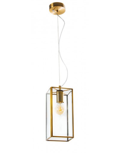 Niecodzienna lampa Luces Exclusivas SALTA LE41779 - kolor lampy - antyczny mosiądz, materiał - metal/szkło