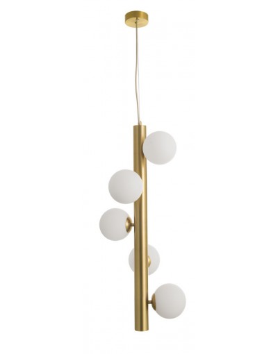 Piękna lampa Luces Exclusivas TIGRE LE41792 - kolor lampy - biały/antyczny mosiądz, materiał - metal/szkło