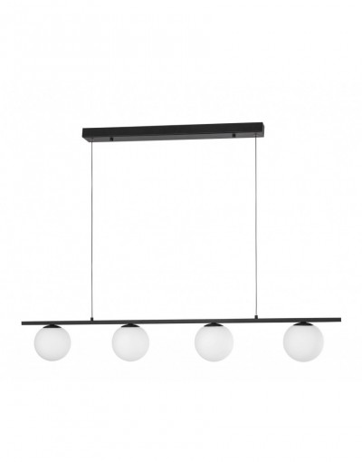 Niepowtarzalna lampa Luces Exclusivas UBEDA LE41806 - kolor lampy - czarny/biały, materiał - metal/aluminium/szkło