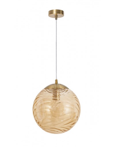 Nowoczesna lampa Luces Exclusivas ARENAS LE41875 - kolor lampy - mosiądz/szampański, materiał - metal/szkło