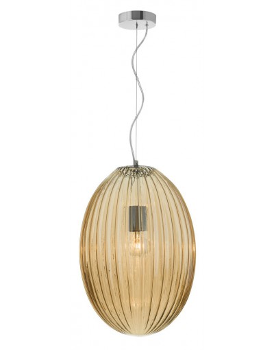 Stylowa lampa Luces Exclusivas AYAPEL LE41888 - kolor lampy - szampański/chrom, materiał - metal/szkło