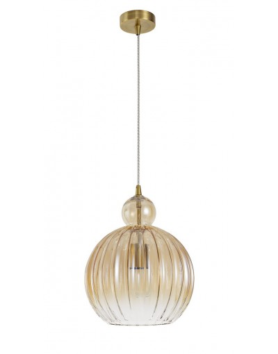 Niepowtarzalna lampa Luces Exclusivas BARUTA LE41896 - kolor lampy - mosiądz/szampański, materiał - metal/szkło