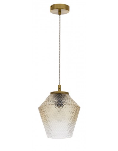 Niecodzienna lampa Luces Exclusivas BERRIO LE41897 - kolor lampy - mosiądz/koniakowy, materiał - metal/szkło