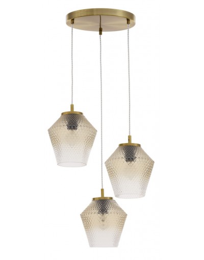 Piękna lampa Luces Exclusivas BERRIO LE41898 - kolor lampy - mosiądz/koniakowy, materiał - metal/szkło
