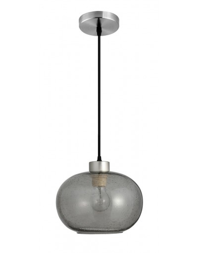 Niepowtarzalna lampa Luces Exclusivas CAJICA LE41920 - kolor lampy - czarny/nikiel, materiał - metal/szkło