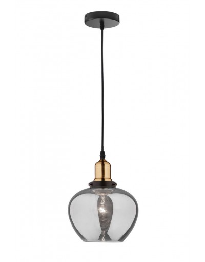 Wyjątkowa oprawa oświetleniowa Luces Exclusivas CALDAS LE41925 - kolor lampy - czarny/dymiony, materiał - szkło/metal