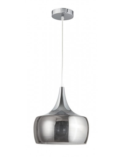 Piękna lampa Luces Exclusivas CAREPA LE41946 - kolor lampy - szary dymiony/chrom, materiał - szkło/metal