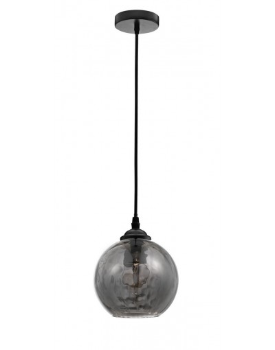 Piękna lampa Luces Exclusivas COLINA LE41970 - kolor lampy - czarny/dymiony, materiał - szkło/metal