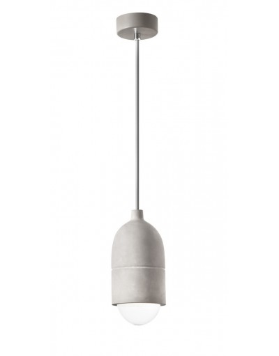 Stylowa lampa Luces Exclusivas ITAGUI LE42070 - kolor lampy - szary, materiał - beton
