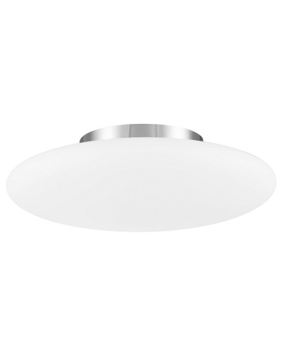 Niecodzienna lampa Luces Exclusivas LIBANO LE42080 - kolor lampy - biały/chrom, materiał - metal/szkło