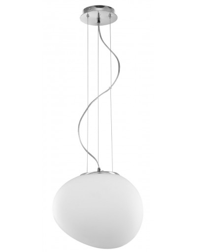 Wyjątkowa oprawa oświetleniowa Luces Exclusivas LLODIO LE42084 - kolor lampy - biały/chrom, materiał - szkło/aluminium
