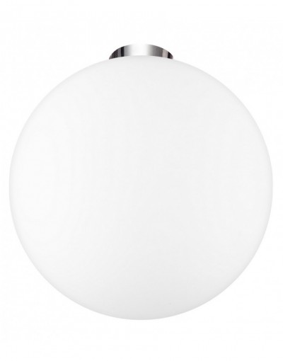 Niecodzienna lampa Luces Exclusivas LLORET LE42086 - kolor lampy - biały/chrom, materiał - metal/szkło