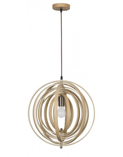 Niepowtarzalna lampa Luces Exclusivas MARTIN LE42097 - kolor lampy - naturalne drewno, materiał - drewno