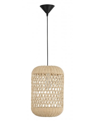 Piękna lampa Luces Exclusivas PALMAR LE42125 - kolor lampy - naturalny ratan, materiał - ratan