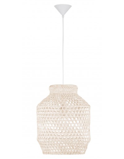 Stylowa lampa Luces Exclusivas PALMAS LE42127 - kolor lampy - biały, materiał - bambus