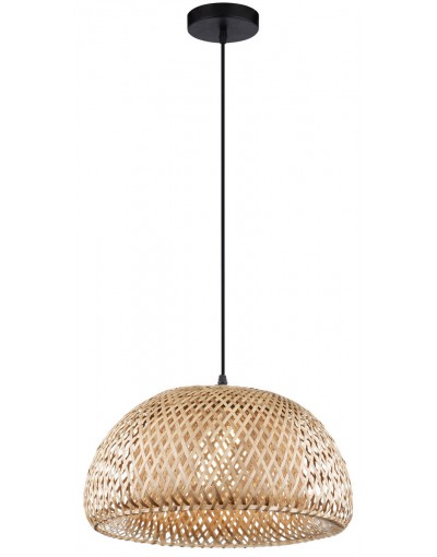 Nowoczesna lampa Luces Exclusivas PARRAL LE42138 - kolor lampy - naturalny/czarny, materiał - bambus
