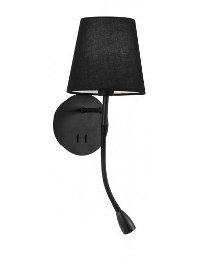 Niecodzienna lampa Luces Exclusivas BRAGADO LE42269 - kolor lampy - czarny, materiał - aluminium/tkanina