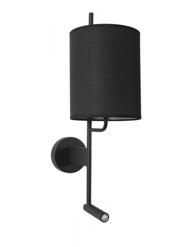 Piękna lampa Luces Exclusivas BRUNETE LE42270 - kolor lampy - czarny, materiał - aluminium/tkanina