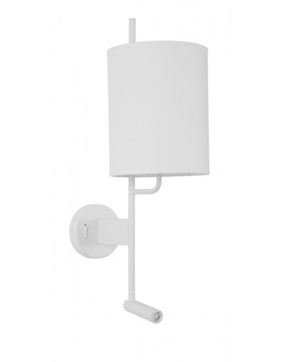Nowoczesna lampa Luces Exclusivas BRUNETE LE42271 - kolor lampy - biały, materiał - aluminium/tkanina