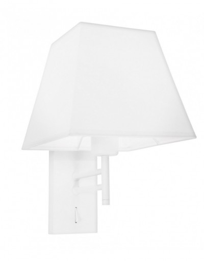 Stylowa lampa Luces Exclusivas CAFETAL LE42278 - kolor lampy - biały, materiał - aluminium