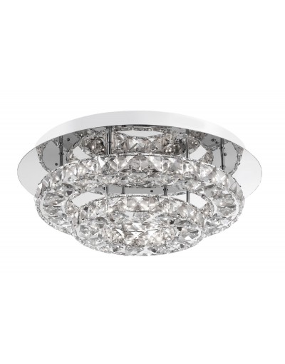 Niecodzienna lampa Luces Exclusivas CERCEDA LE42318 - kolor lampy - chrom, materiał - aluminium/kryształ