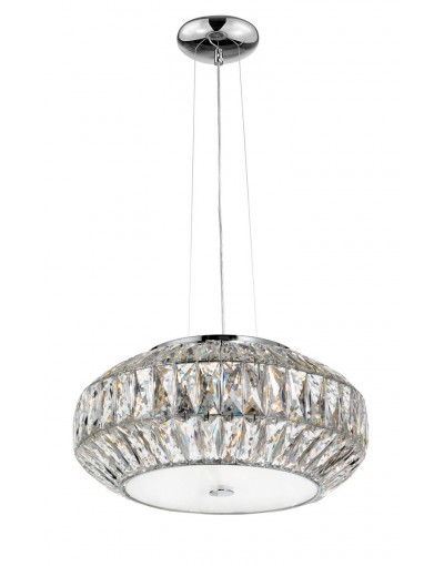 Wyjątkowa oprawa oświetleniowa Luces Exclusivas CHAJARI LE42322 - kolor lampy - transparentny/biały, materiał - kryształ