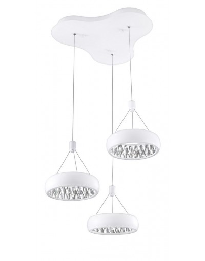 Nowoczesna lampa Luces Exclusivas CHIMBAS LE42332 - kolor lampy - biały mat, materiał - aluminium/kryształ