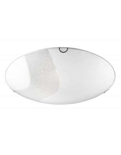 Niecodzienna lampa Luces Exclusivas FLORIDA LE42369 - kolor lampy - biały/chrom, materiał - szkło/metal