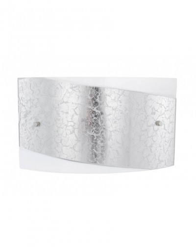 Nowoczesna lampa Luces Exclusivas FORMOSA LE42377 - kolor lampy - biały/srebrny, materiał - szkło