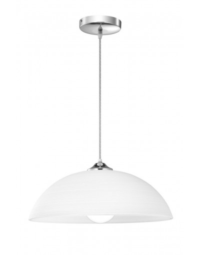 Stylowa lampa Luces Exclusivas HERNANI LE42390 - kolor lampy - biały/chrom, materiał - szkło/metal