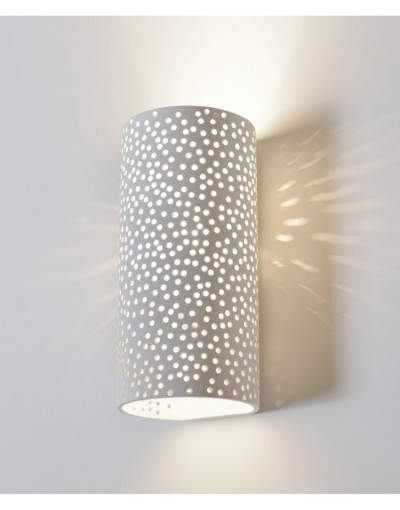 Niepowtarzalna lampa Luces Exclusivas COMODORO LE61483 - kolor lampy - biały, materiał - gips