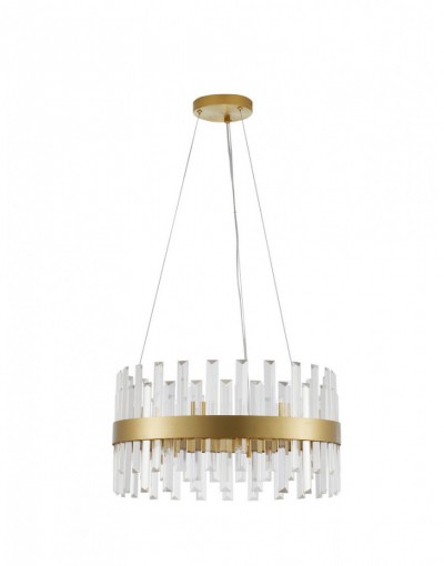 złota designerska lampa wisząca - nowoczesna  Luces Exclusivas CHOLULA LE42908