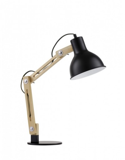 czarna designerska lampa stojąca - biurkowa  Luces Exclusivas TABASCO LE42944