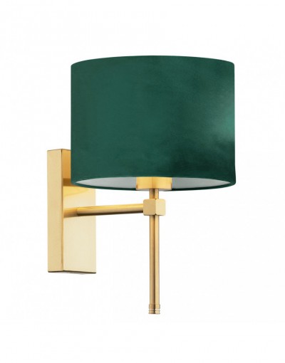 lampa stołowa 1 pł. ABBANO kolor zielony, mosiądz szczotkowany